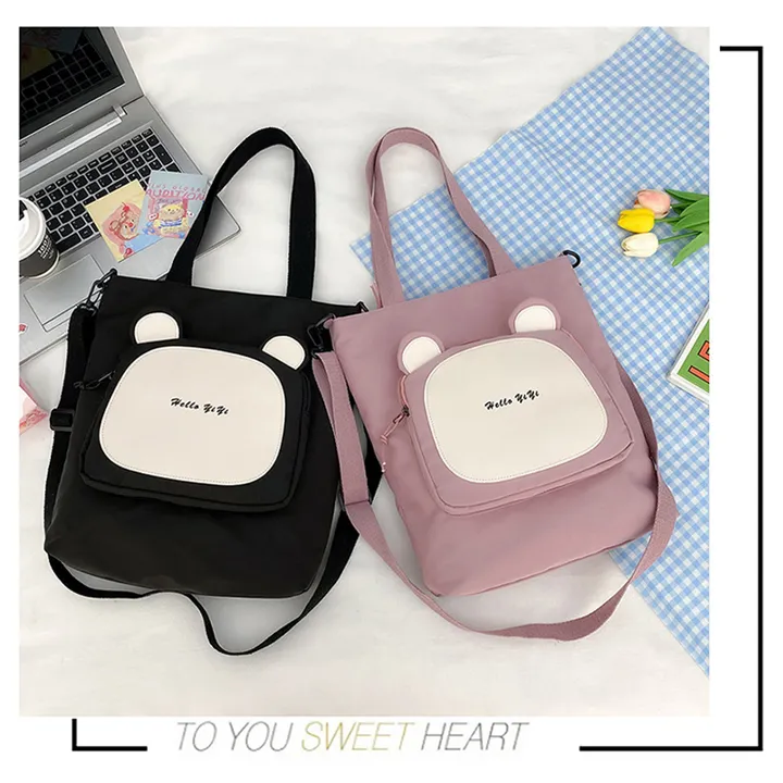 💗1+1사은품🎁 귀여운 곰돌이 에코백 데일리 보조가방 상세 이미지 5