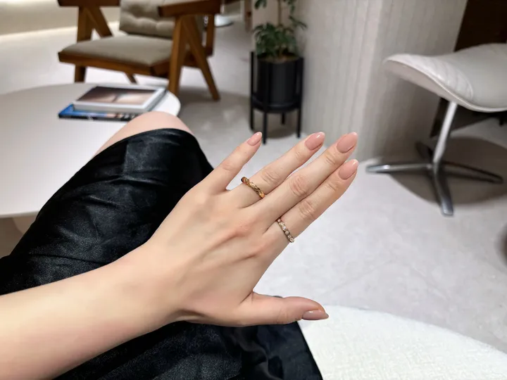 오늘출발/(high quality)18k  퀄팅 미니 다이아 가드링 세트 상세 이미지 40