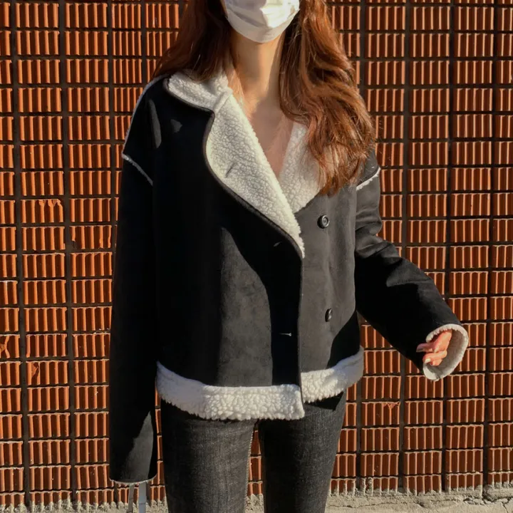 [심쿵핏/털빠짐X] 따뜻 도톰 파스텔 루즈핏 앙고라 모헤어 크롭 브이넥 벌룬 소매 깃털 퍼 니트 가디건 상세 이미지 32