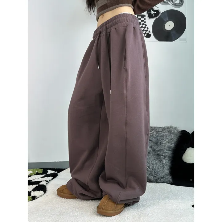 ❤️‍🔥누적판매8,000 돌파 기념❤️‍🔥[UNISEX/기모 ver.🤧/소장추천!]럽 올 컬러 와이드 스트링 트레이닝 팬츠(5color) 상세 이미지 23