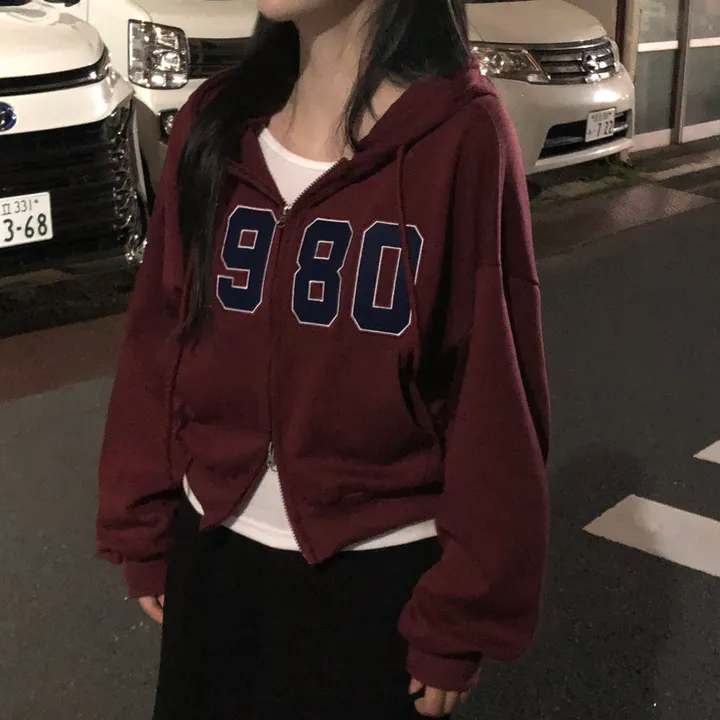 [기모추가!가을신상🤎]투웨이 도톰 자수 레터링 후드집업 7color 상세 이미지 19