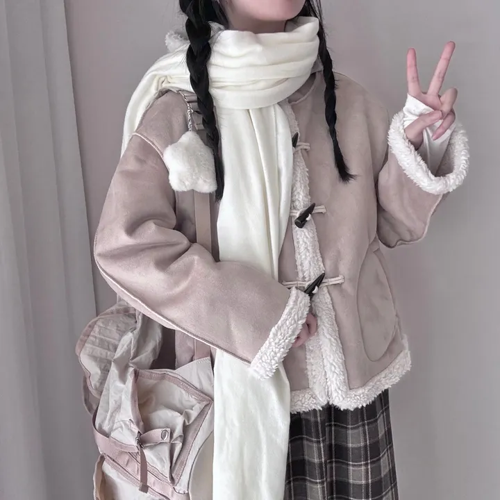 [찐-한 초코색감🍫] 후드포인트! 스웨이드 안감 퍼 숏 무스탕 떡볶이 코트 자켓 상세 이미지 13