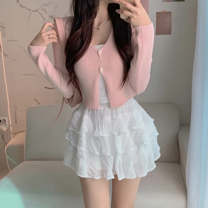 [반팔&긴팔 ver.] 💞꼬옥 소장 - 4계절 내내 활용! 데잇 투버튼 골지 가디건 상세 이미지 17