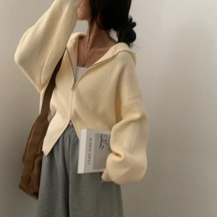 [후기보장✨/폭닥소재] 포근핏, 왕루즈핏 투웨이 니트 후드집업,점퍼 - 5color 상세 이미지 10