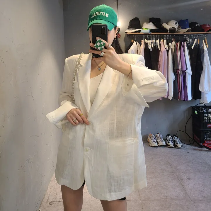 오버핏 대디 린넨자켓 상세 이미지 8