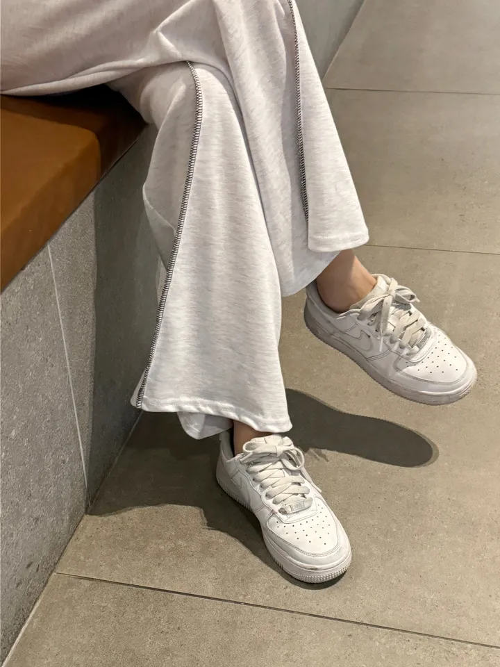 (F~2XL/부분당일발송/자체제작/주문폭주~)리노 맨투맨 팬츠 셋업 레터링 배색 리버스 스티치 트레이닝 투피스 세트 상세 이미지 26