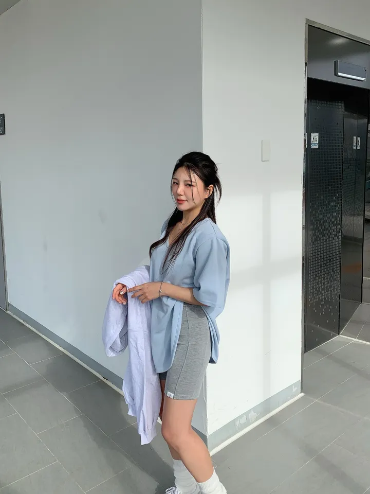 (Y존부각X/군살커버/하이웨스트) 절개 바이커 상세 이미지 12