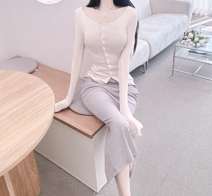 new컬러추가🔥여름까지쭉!!!✨개말라+글램핏✨[자체제작]발레리나 여리쇄골 스판쫀쫀 가디건 상세 이미지 23