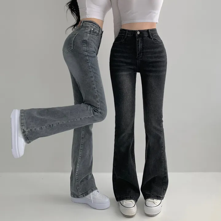 [인생핏🖤/기장선택/~XL] 모먼트 빈티지 스톤 워싱 하이웨스트 부츠컷 스판 데님 팬츠 키작녀 키큰녀 빅사이즈 청바지 상세 이미지 9