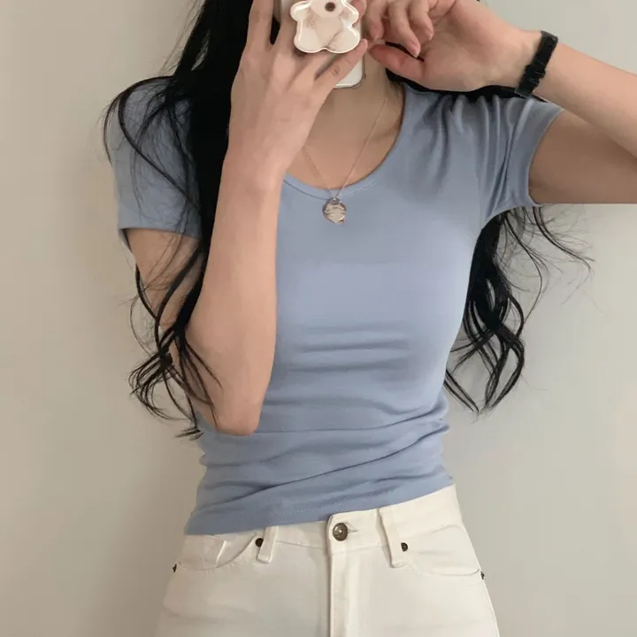 [1+1추가할인🤍/13컬러] 데일리 기본 유넥 반팔티 상세 이미지 24