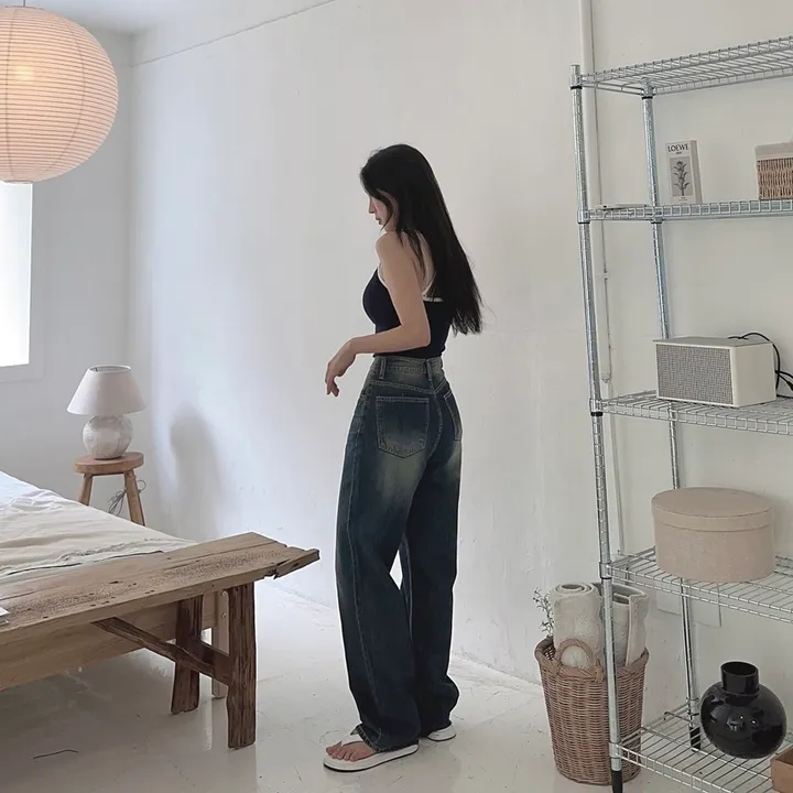 [당일출고] #누적10만장 썸머ver [MADE] 블림진 오버핏 딥 브러쉬 롱 와이드 데님 팬츠 (기장선택) 상세 이미지 94
