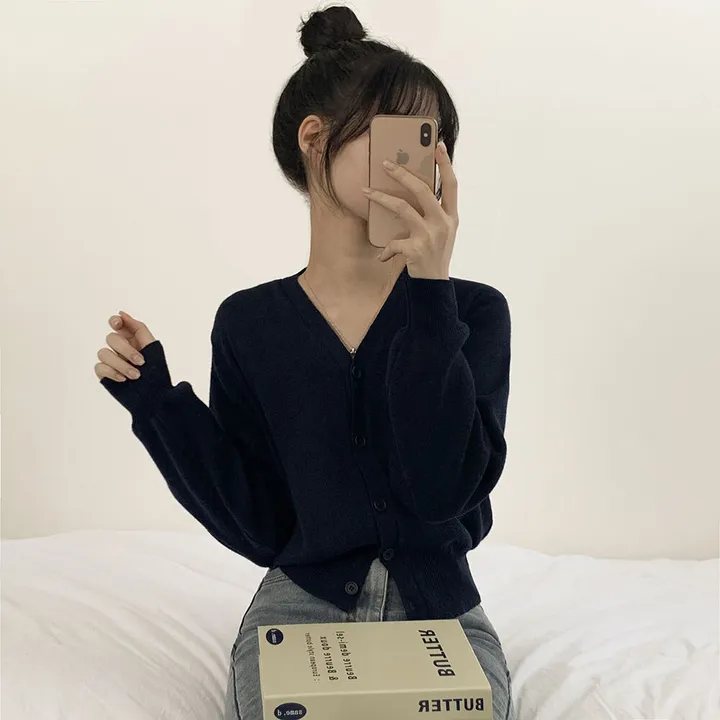 [팔뚝살커버!] 허리잘록~ 포근 브이넥 데일리 브이넥 아방핏 니트가디건 상세 이미지 28