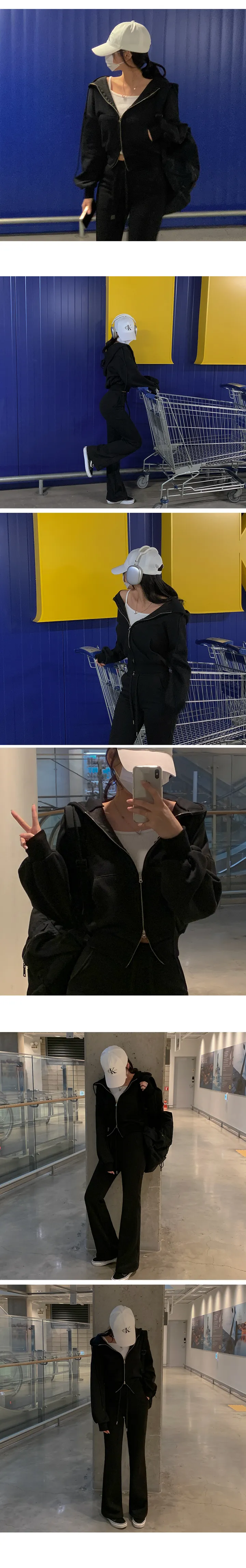 MADE💕[1만장돌파🚀] 핏대박 ver.2 크롭 후드 집업 투웨이 크롭집업 6color 상세 이미지 12