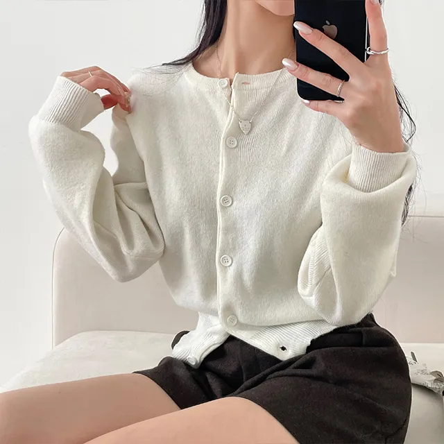 [~10컬러] 보노보노 크롭핏 단정해 니트가디건 상세 이미지 11