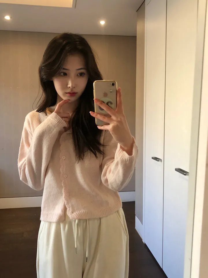 [봄신상/여리핏] 모헤어 러블리 프릴 파스텔 울 가디건 -4colo 상세 이미지 25