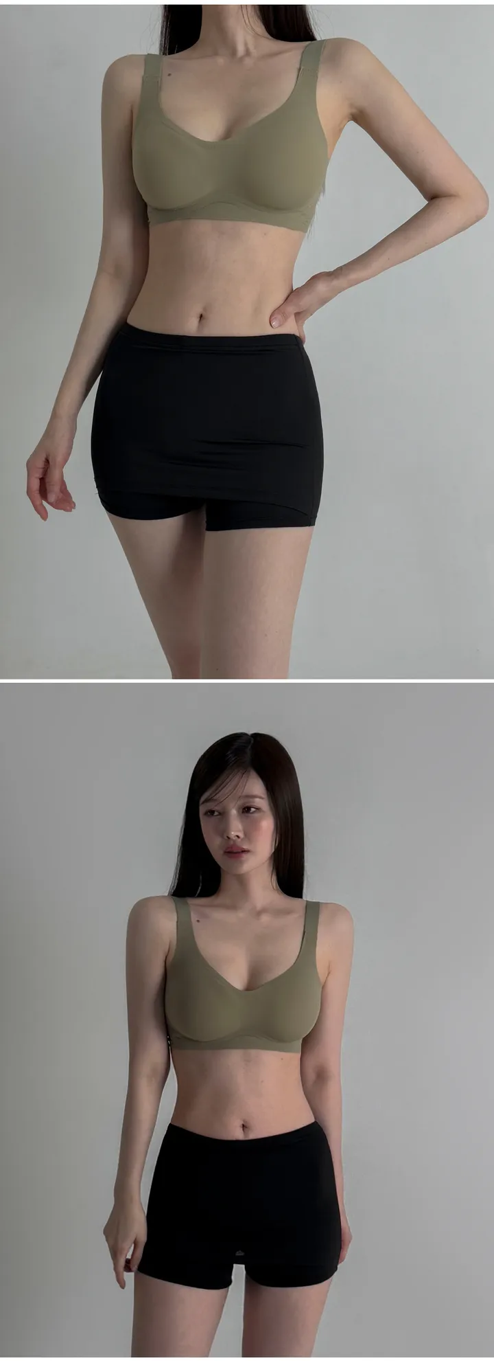 [빅사이즈 M ~ 3XL] 4colors 스킨핏 심리스 브라 큰컵브라 빅사이즈브라 상세 이미지 19