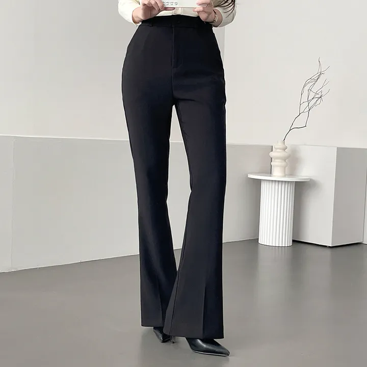 [만능코디템/히든밴딩🖤] 가나다란 엣지 3단 기장 오피스룩 쫀쫀 스판 하이웨스트 부츠컷 슬랙스 5color 상세 이미지 13