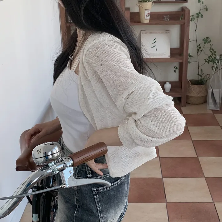 [햇빛차단☀️/블랙 당일출고!] 자체제작 #크치Made 순애 린넨 세미 크롭 볼레로 여름가디건 - cd (장마룩,워터밤,흠뻑쇼 필수템) 상세 이미지 84