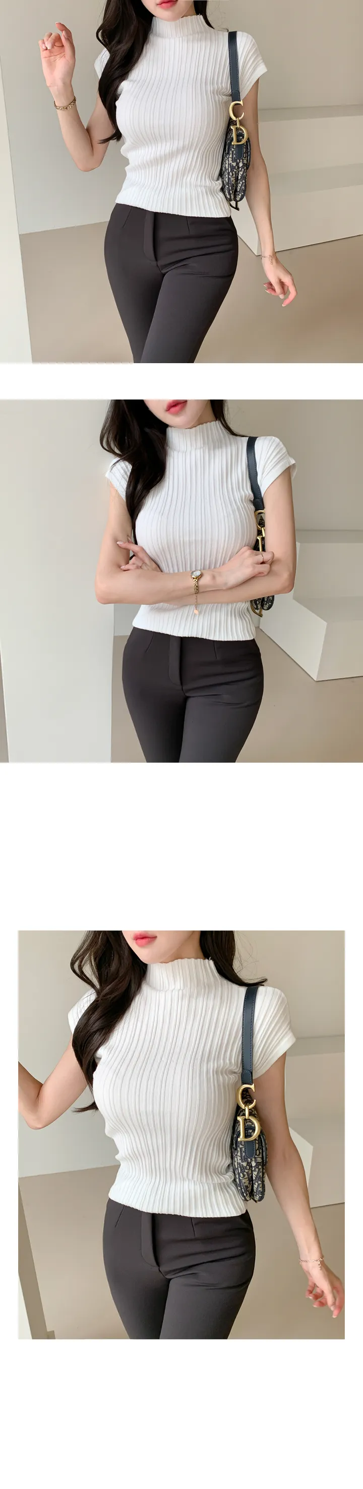 [55~77/일반,기모] 인생핏 슬림 일자 스키니핏 하이웨스트 스판 간절기 겨울 슬랙스 상세 이미지 53