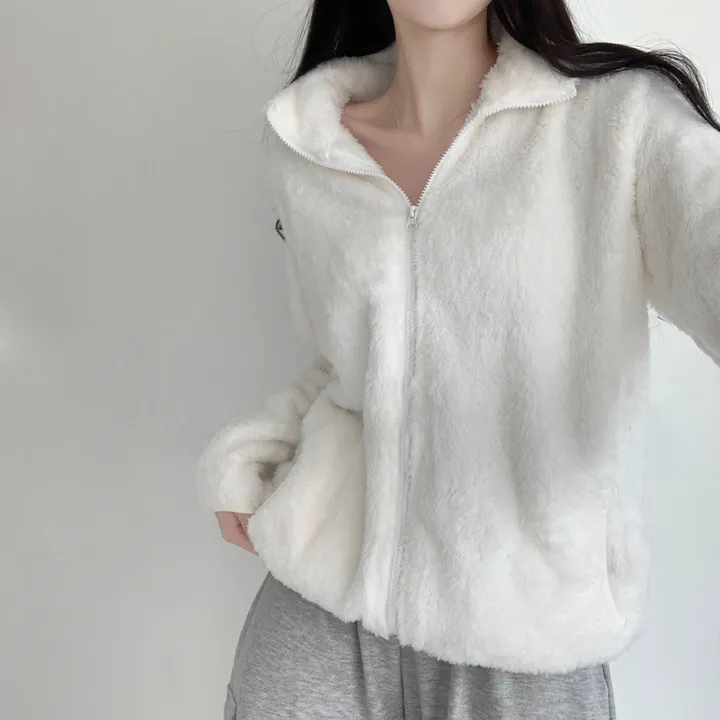 당일발송❤‍🔥[포근해☁️] 뭉게뭉게 구름이 빅사이즈 오버핏 양털 후리스 집업 가디건 (남녀공용/커플집업) 상세 이미지 5