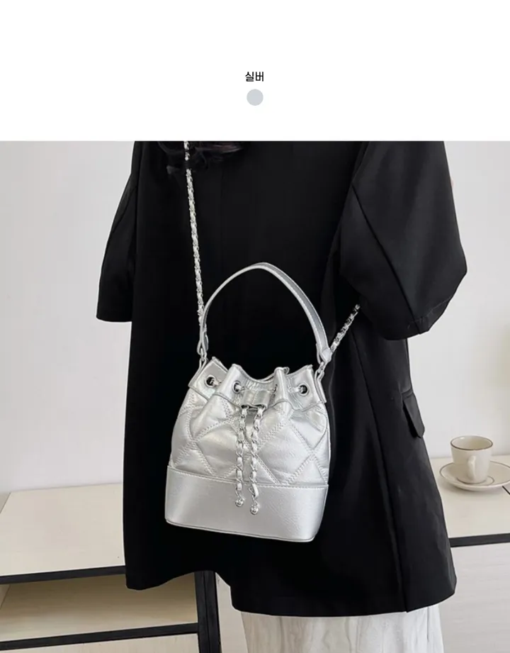 [당일출고🚀]묶음할인 3way 데일리 퀄팅 미니 복조리백 데일리 룩, 데이트, 여행, 학생, 직장인 패션백 상세 이미지 22