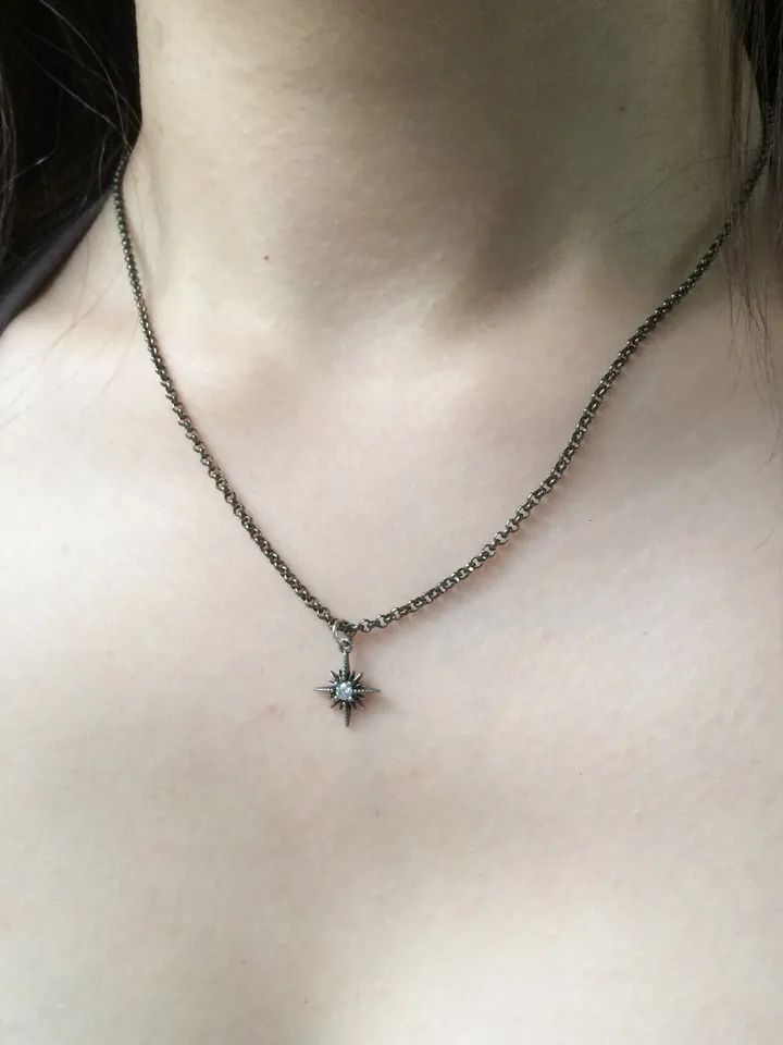 black twinkle necklace 상세 이미지 2