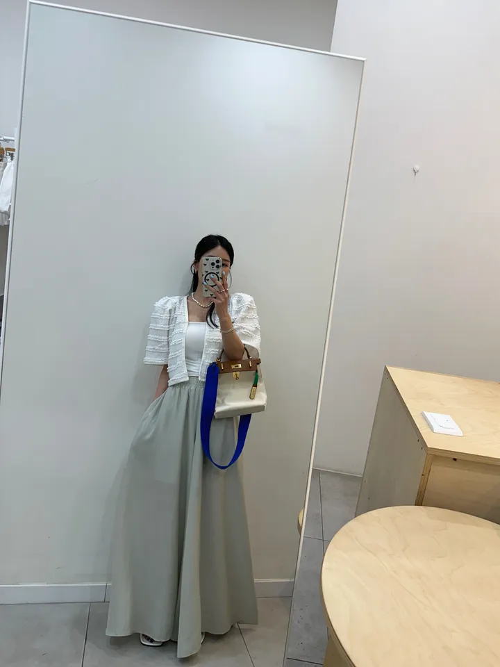 [러블리 한가득~❤️] 봉긋 레이스 엔젤 퍼프 크롭 가디건 상세 이미지 84