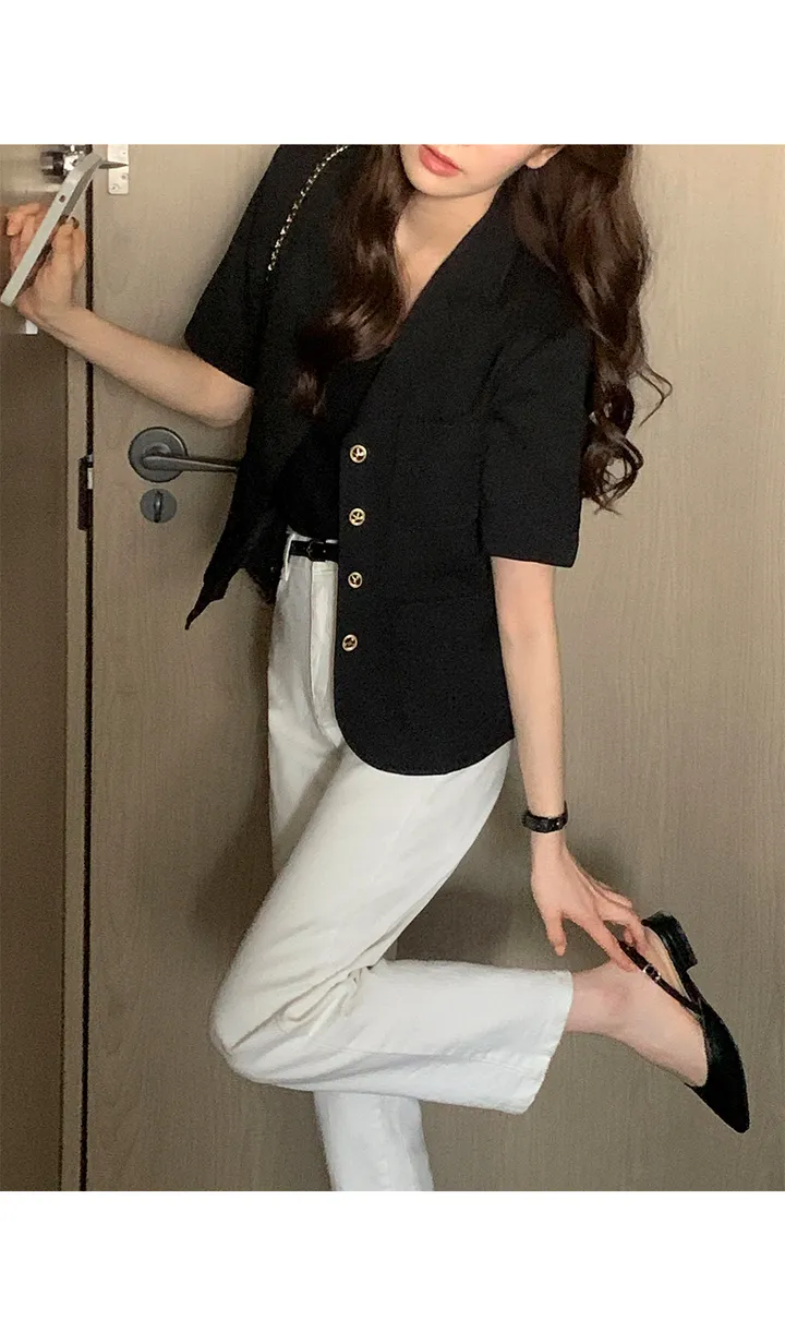 [1천장돌파][잘산템✨/하객룩,격식룩추천💗][자체제작] 디에나 트위드 세미크롭 자켓 상세 이미지 47