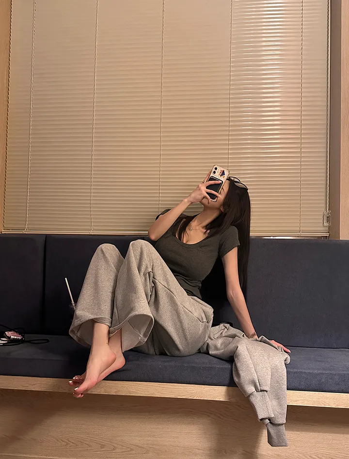 *DM폭주*[MADE][말라핏보장/인생템] 여리말라 유넥 골지 반팔티 유넥반팔 여리핏반팔 기본반팔 상세 이미지 30