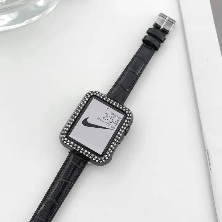 [당일출고] 애플워치10 9 8 7 SE SE2 38 41 42mm 울트라 가죽 래더 유광 무광 투톤 밴드 줄질 스트랩 상세 이미지 108