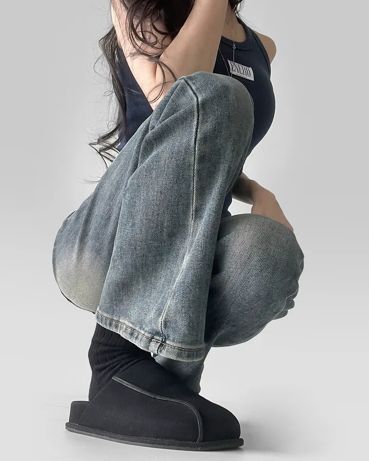 [~XL/2기장] 보헤미안 포켓걸 인어핏 S라인 워싱 부츠컷 데님 팬츠 바지 상세 이미지 45