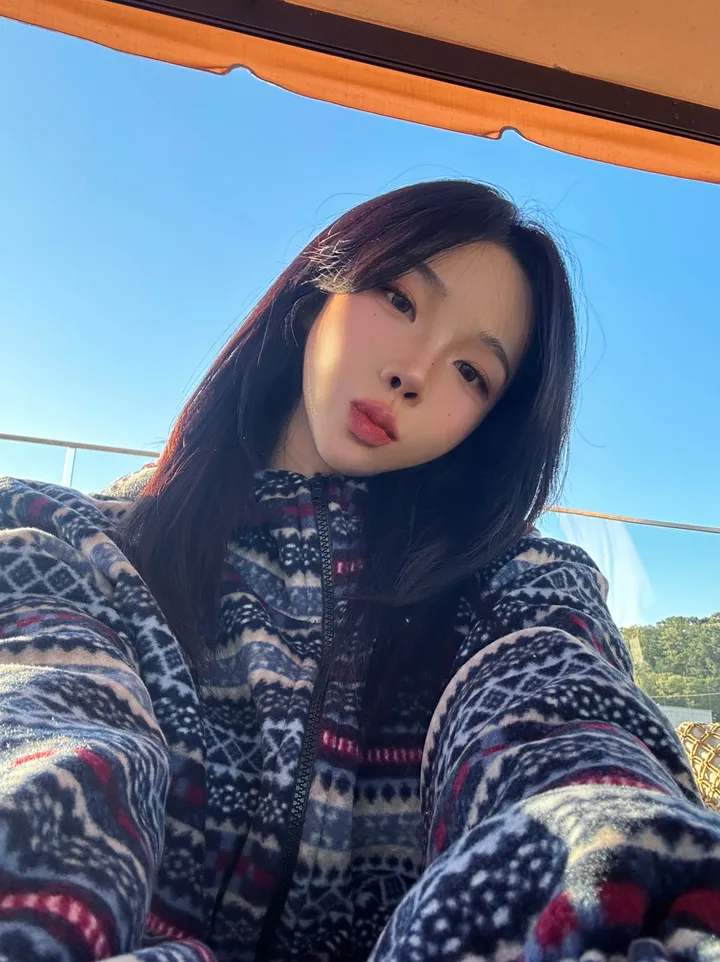 *❄️커플룩강추*[빈티지/유니크]스노우 패턴 투웨이 후드 후리스 집업 (3color) 상세 이미지 4