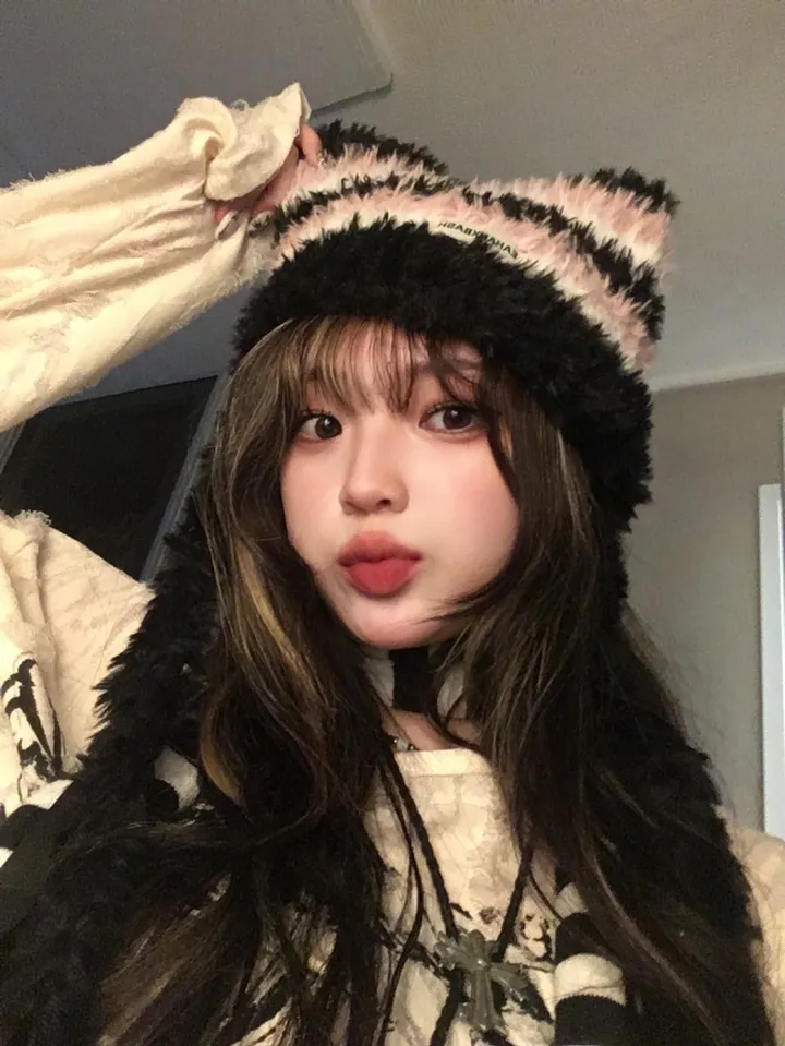 🖤오늘출발/한정수량🖤 복실 냥이 비니 상세 이미지 8