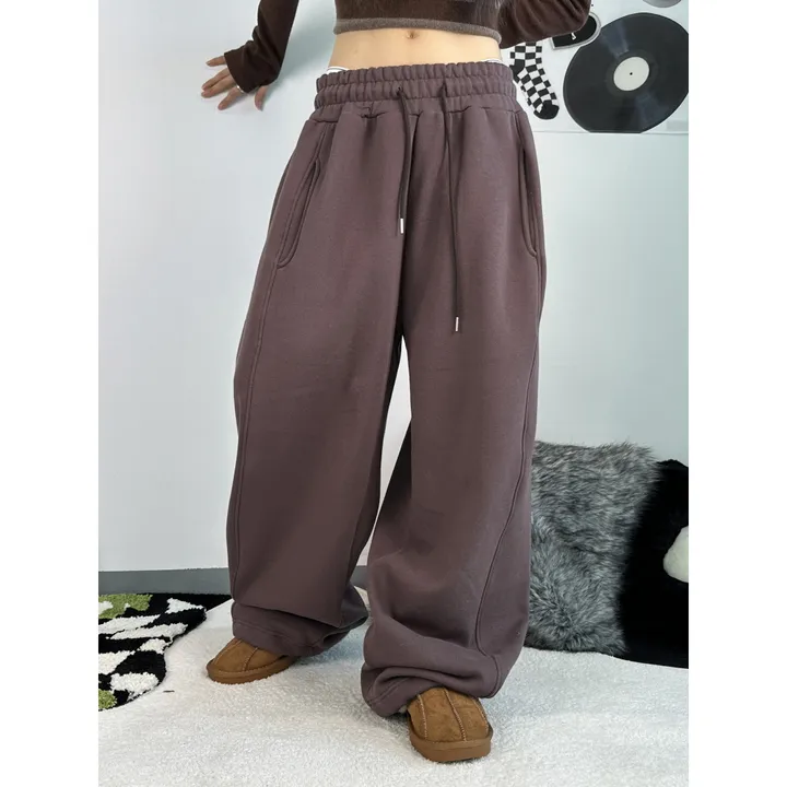 ❤️‍🔥누적판매8,000 돌파 기념❤️‍🔥[UNISEX/기모 ver.🤧/소장추천!]럽 올 컬러 와이드 스트링 트레이닝 팬츠(5color) 상세 이미지 87