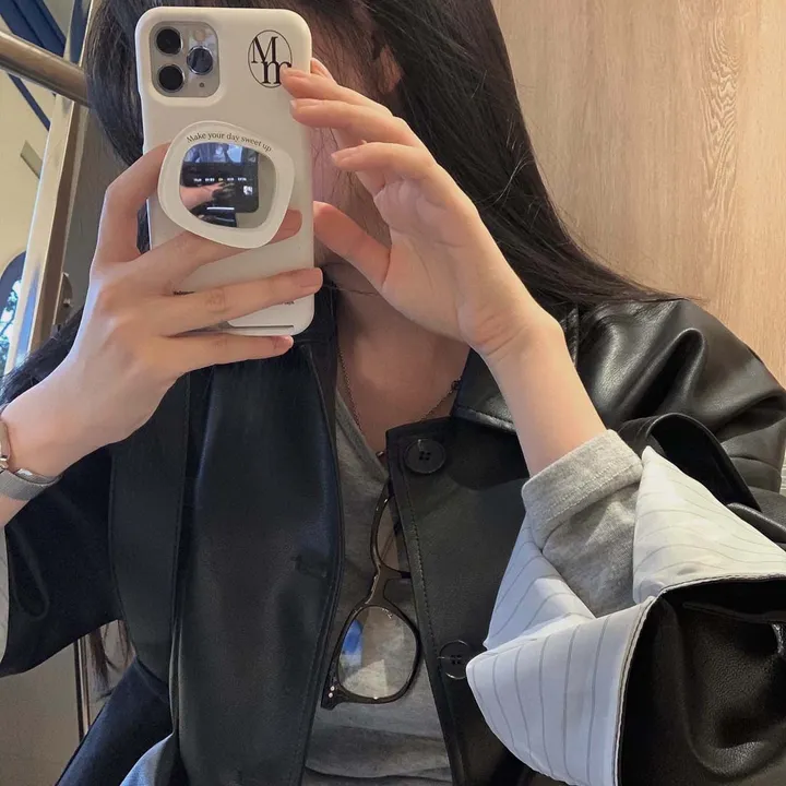 [힙덮는기장감~/블랙 당일출고🎉] 자체제작 #크치Made 오디너리 롤업 오버핏 하프 레더자켓 - jk 상세 이미지 18