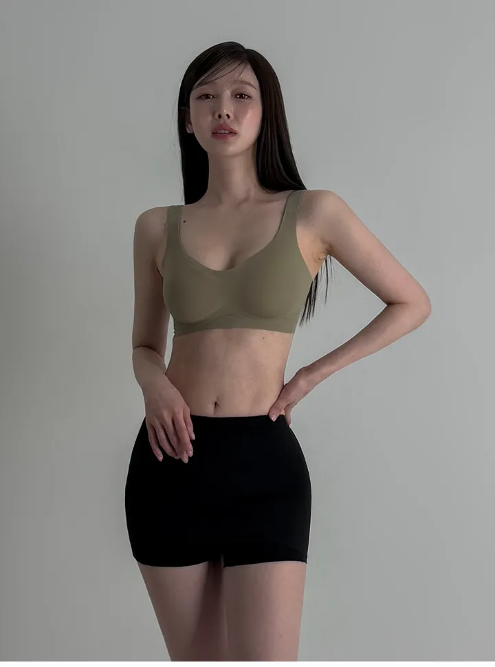 [빅사이즈 M ~ 3XL] 4colors 스킨핏 심리스 브라 큰컵브라 빅사이즈브라 상세 이미지 24