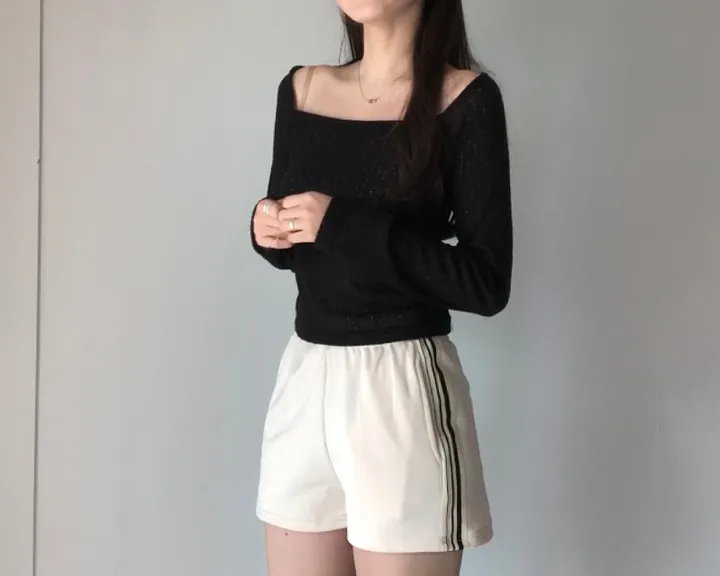[재질 너무 좋아요] 포코 pt - 캐주얼 스포티 운동 트레이닝 홈웨어 밴딩 반바지 팬츠 상세 이미지 4