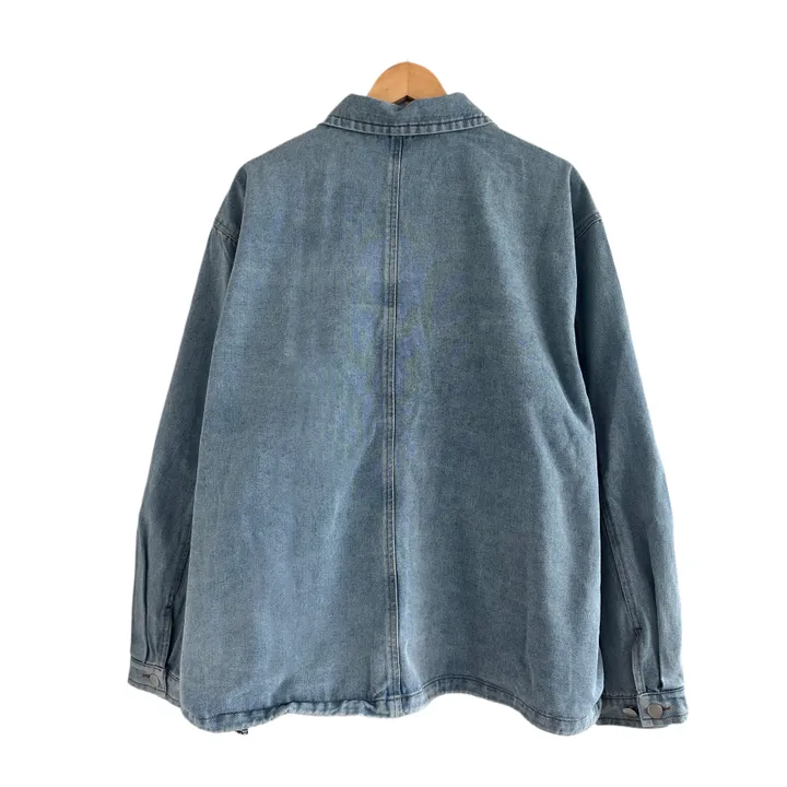 [3XL/300만뷰영상있음!]투포켓 오버핏 데님 자켓 상세 이미지 6