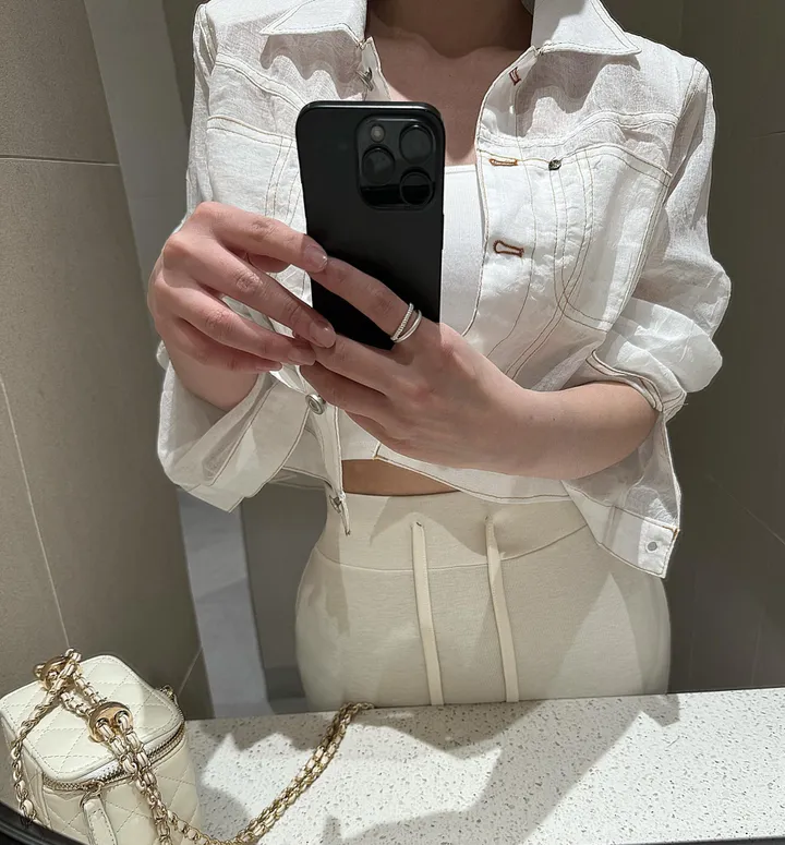 슬림 시스루 자켓 상세 이미지 10