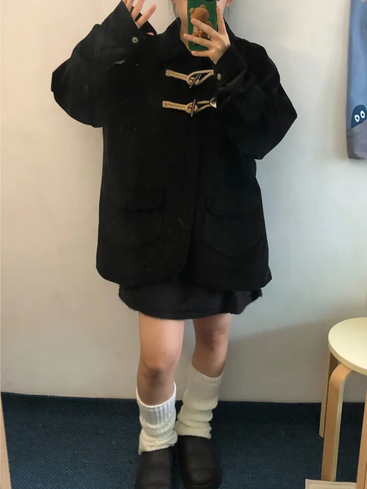 [UNISEX/남녀공용] 골덴 코듀로이 루즈핏 카라 떡볶이 코트 자켓 (3color) 상세 이미지 20