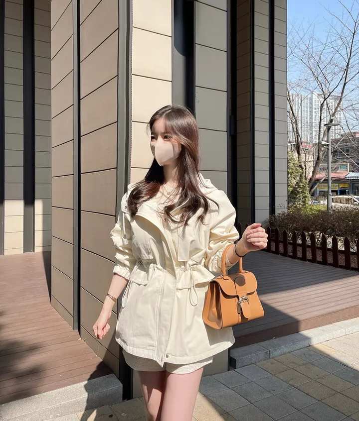 [신상💛핏보장]몽 스트링 후드 숏 루즈핏 야상 집업 자켓 상세 이미지 25