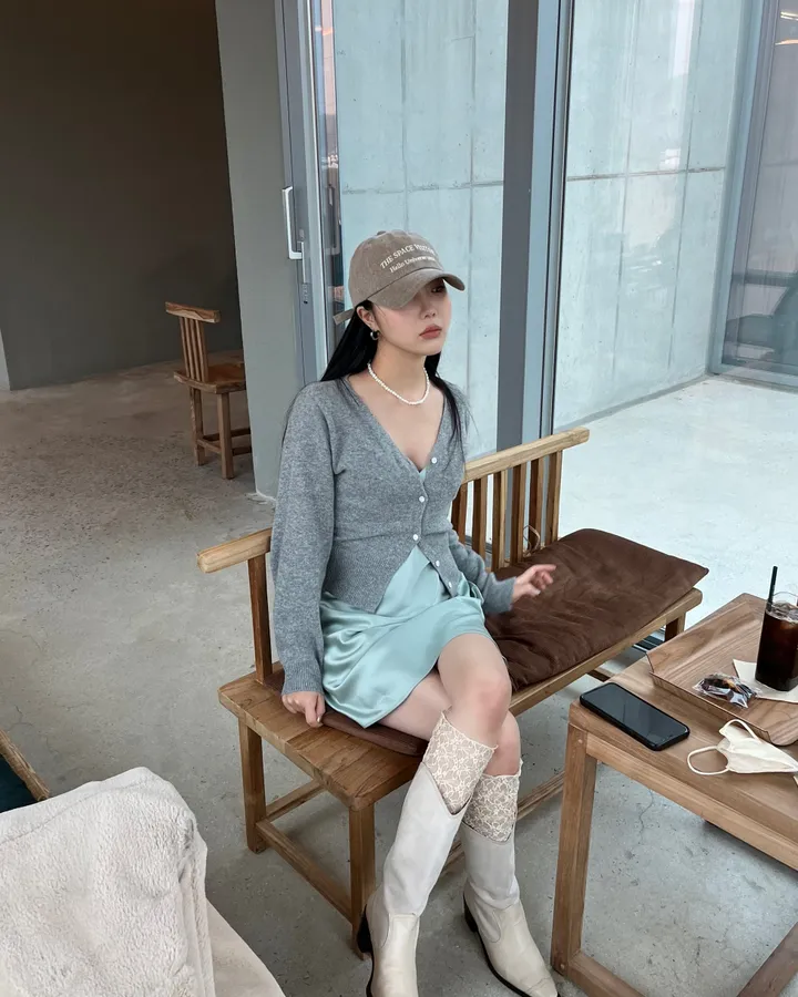 제프 울 니트 가디건 상세 이미지 5
