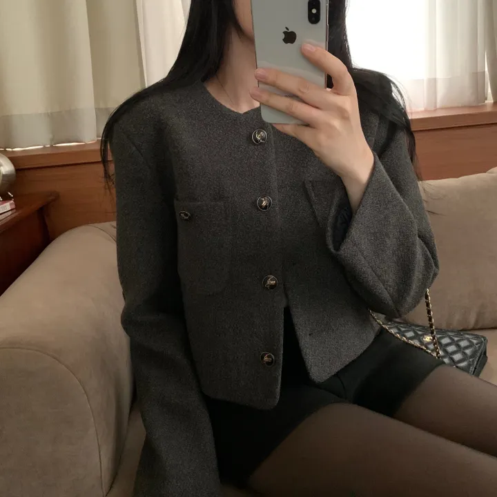 [코트원단/국내/겨울팬츠] 말라핏 도톰 모직 울 반바지 상세 이미지 34