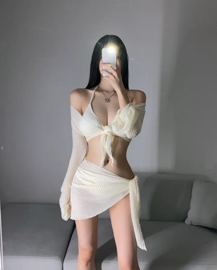 [군살커버/인생샷!/휴양지룩] 커버업 비키니 언더붑 비키니 섹시글램 글램핏 커버 비키니 홀터넥 비키니 태닝용 비니키 바캉스룩 휴양지룩 호캉스비키니 모노키니 섹시비키니 풀파티룩 상세 이미지 8