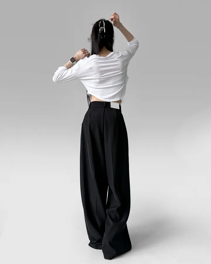[4계절템/숏,롱/~2XL] 올리브유 메가 통 와이드 더블 핀턱 사계절 슬랙스 상세 이미지 36
