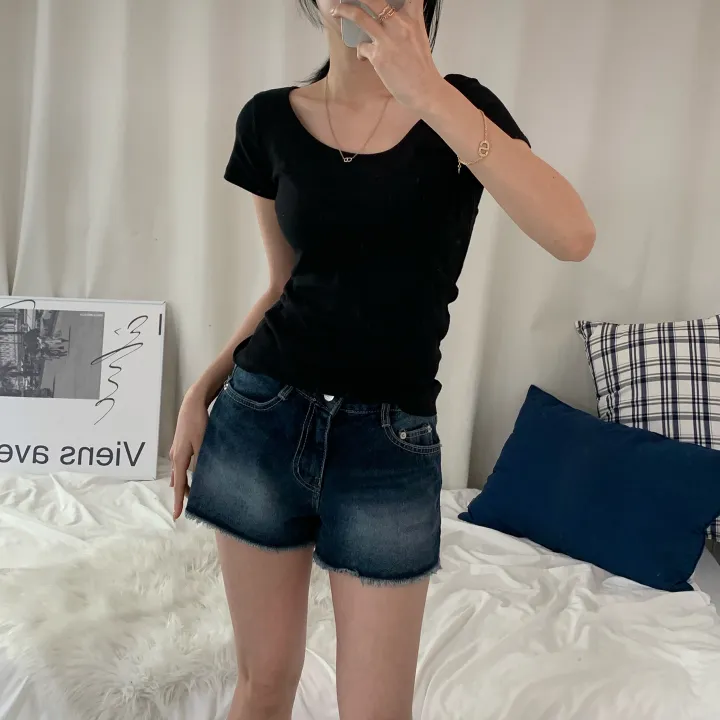 [스탠다드ver/핏보장!] 기본 라운드 봄 여름 무지 면 반팔티 (4col) 상세 이미지 6