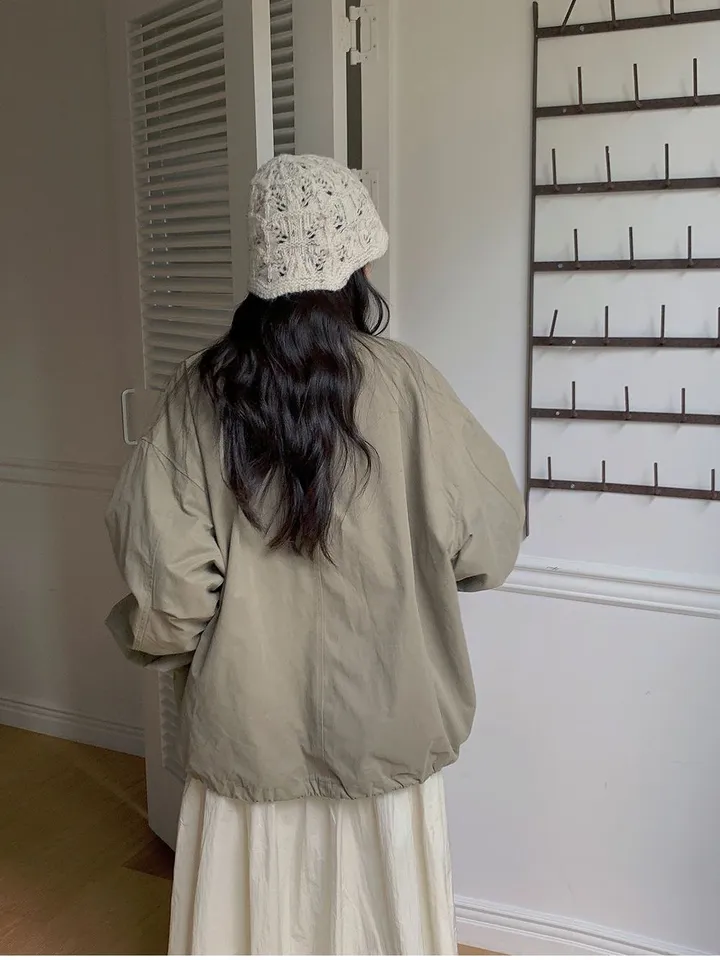 비스킷 피치 오버핏 야상 자켓 상세 이미지 22