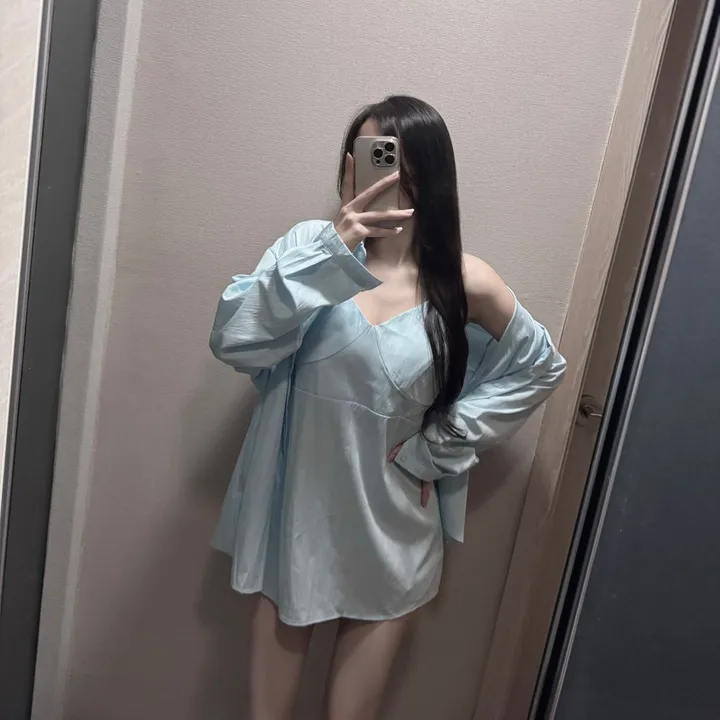 SET💖 뷔스티에 원피스 오버핏 셔츠 투피스 세트 상세 이미지 7
