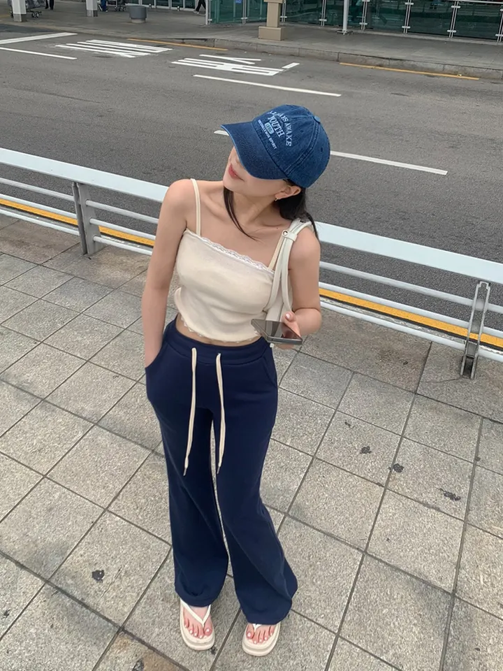[묶음할인🔥뼈말라핏💙숏&롱] *기모추가* 몸매보정 부츠컷 트레이닝 팬츠 와이드 츄리닝 바지 캐주얼 새내기룩 8col 상세 이미지 12