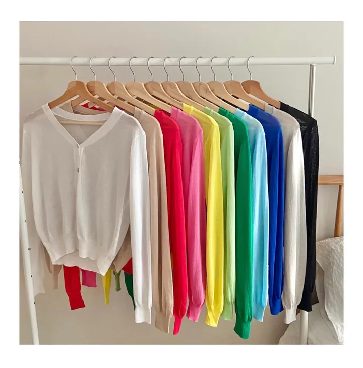 브이넥 긴팔가디건 11color 상세 이미지 4